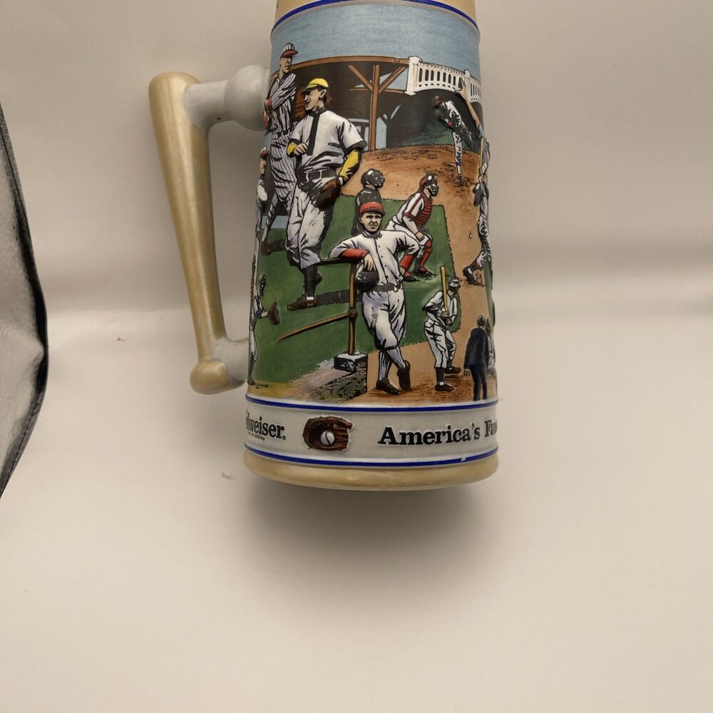 1990 Budweiser Salutes America's Favorite Pastime Baseball Stein, Numbered Used